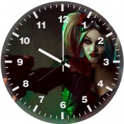 mad harley quinn cosplay k2 wall clock