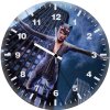 catwoman jumping out of building artwork 5x wall clock