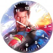 man of steel tc wall clock