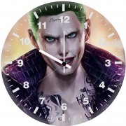 joker bad guy art is wall clock