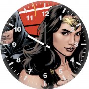 batman and wonder woman artwork 9i wall clock