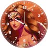 wonder woman cute art ln wall clock