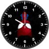 spiderman hanging dark 8h wall clock