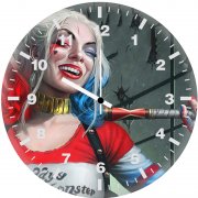 harley quinn artworks lp wall clock