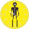 black panther pixel art 1h wall clock