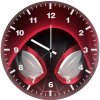 spider man mask closeup b7 wall clock