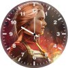 captain marvel the burning flame 60 wall clock