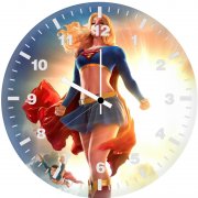 supergirl x superman uy wall clock