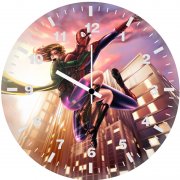 amazing spider man swinging with gwen eo wall clock