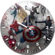captain america civil war 8e wall clock
