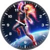 captain marvel rises lg wall clock