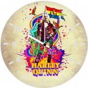 chaotic harley quinn tk wall clock