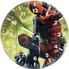 black panther and deadpool hq wall clock