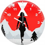 black widow illustrator 7r wall clock