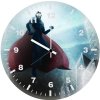 superman flying arts 4b wall clock