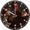 deadpool hanging out with girl qf wall clock