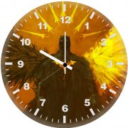 batman between light and darkness oo wall clock