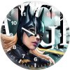 batgirl art cs wall clock