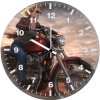 captain marvel on bike zc wall clock