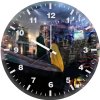 batman and robin over gotham city vw wall clock