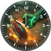 captain america shield vs hulk 87 wall clock