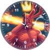 hellboy with burning sword t9 wall clock