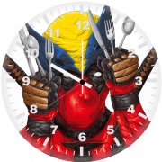 deadpool mystique mo wall clock