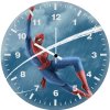 spiderman web cl wall clock