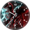 captain america art aq wall clock