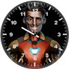 iron man weird smile 03 wall clock