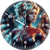 mercy x spiderwoman pm wall clock