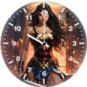wonder woman amazonian defender fi wall clock