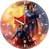 superman and supergirl unite fy wall clock