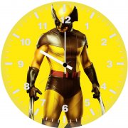 wolverine yellow costume pu wall clock