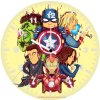 little avengers art m8 wall clock