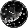 dark knight monochrome 98 wall clock
