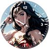 wonder woman comic sketch art ep wall clock