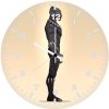 black panther minimalism z8 wall clock