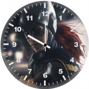 batgirl digital art a5 wall clock