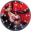 spider venom girl rh wall clock