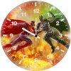 son of krypton vs bat of gotham zx wall clock