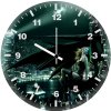 batman seeing gotham with girl 5l wall clock