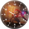 spiderman in the city art zk wall clock