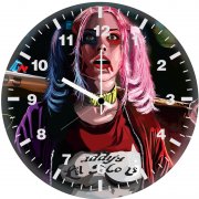 harley quinn artworks 7m wall clock