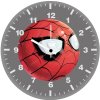 spiderman circle doodle minimal hl wall clock