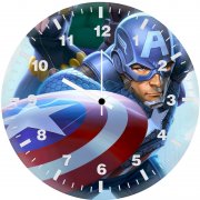 captain shield gf wall clock