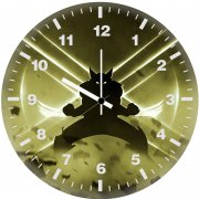 wolverine artwork rv wall clock