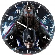 thor and captain america 98 wall clock
