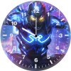 blue beetle am wall clock