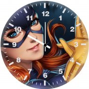 batgirl artwork qe wall clock